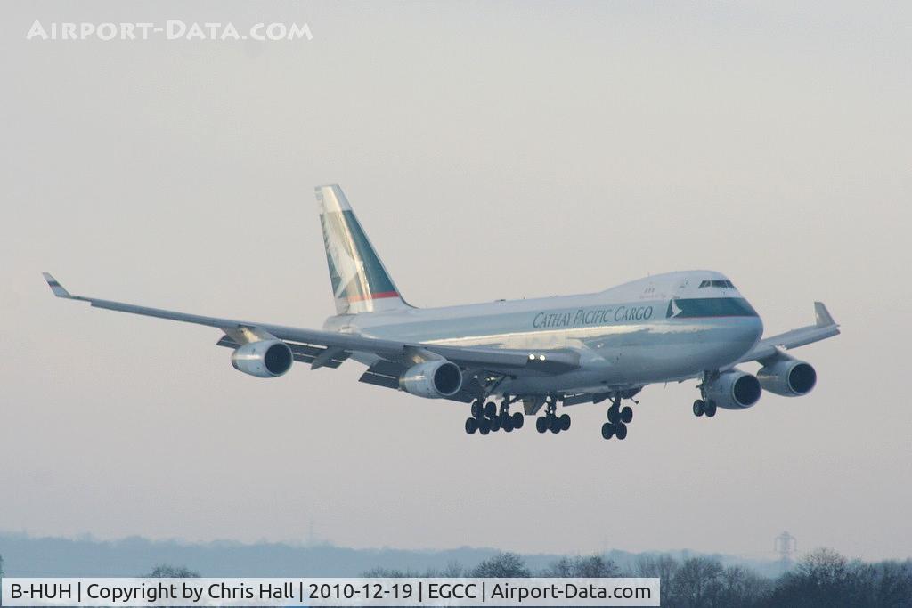 B-HUH, 1994 Boeing 747-467F/SCD C/N 27175, Cathy Pacific B747 on short finals for RW05L