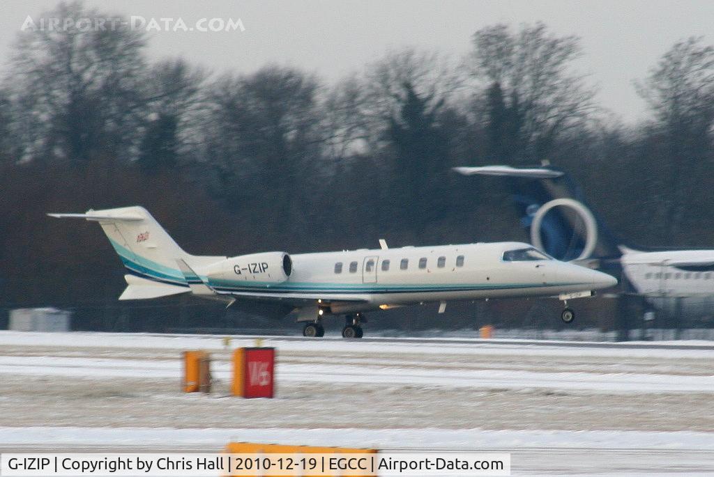 G-IZIP, 2006 Learjet 45 C/N 45-294, Premiair Business Aviation Learjet 45 landing on RW05L