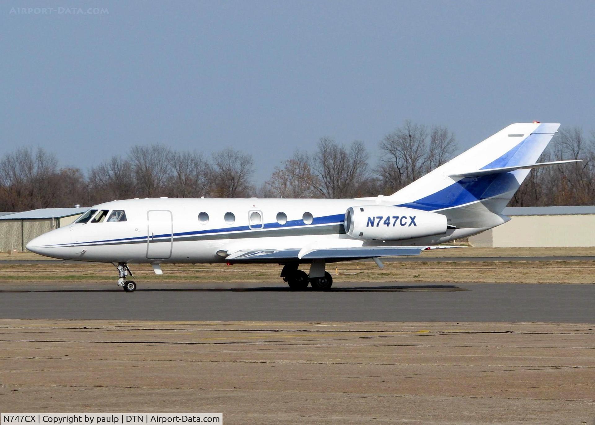 N747CX, 1981 Dassault Fan Jet Falcon (20F) C/N 442, At Downtown Shreveport.