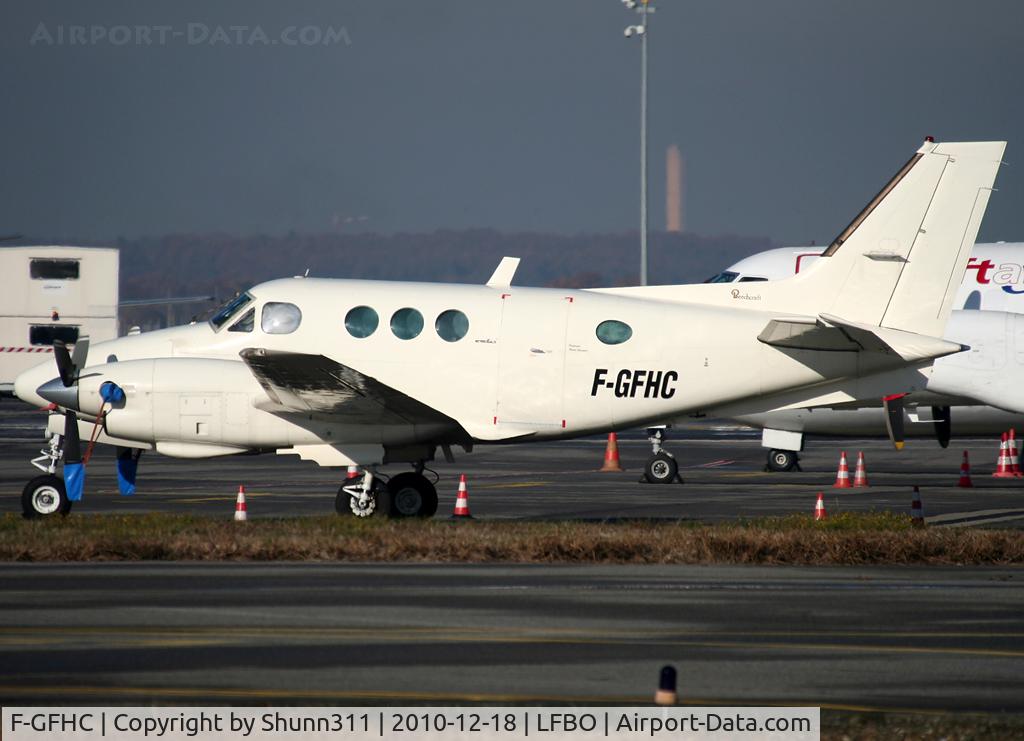 F-GFHC, 1977 Beech C90 King Air C/N LJ-717, Parked at the General Aviation area...