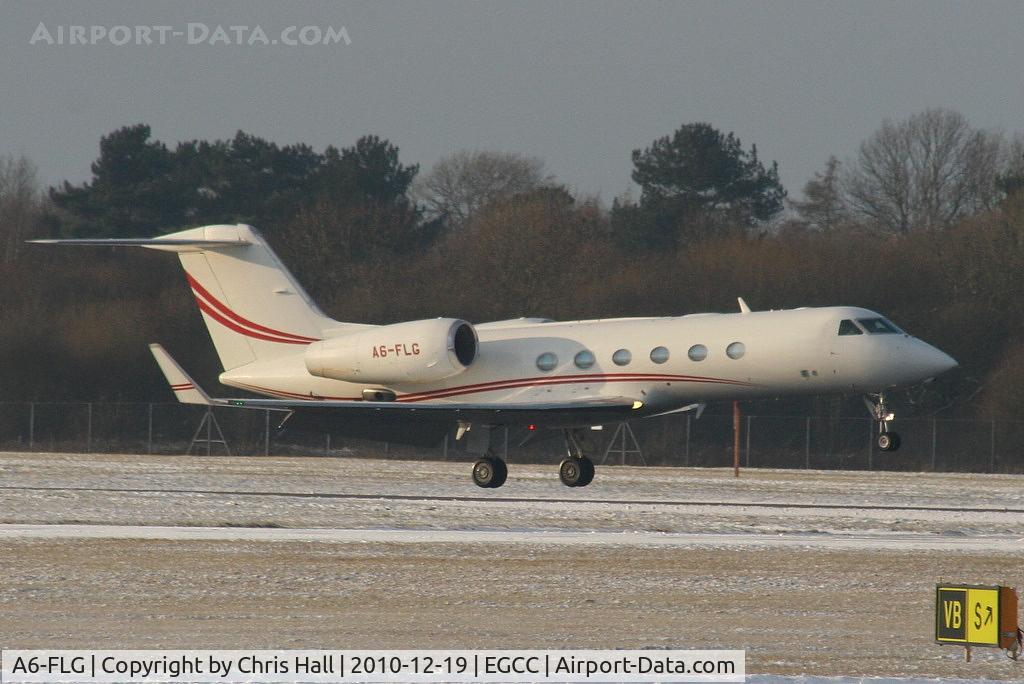 A6-FLG, 2007 Gulfstream Aerospace GIV-X (G450) C/N 4106, Gulfstream GIV-X landing on RW05L