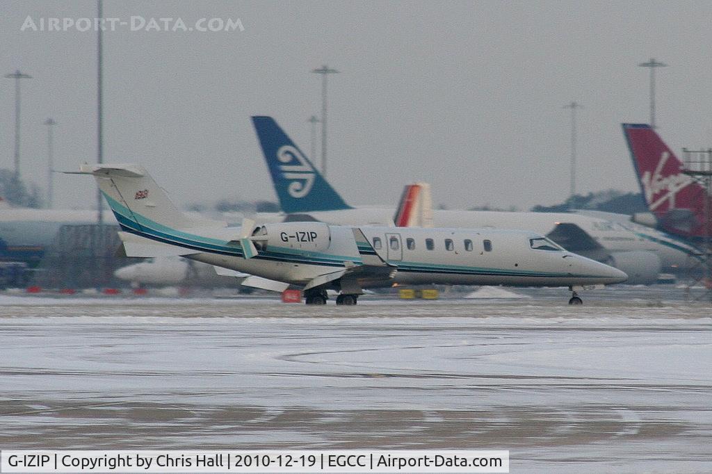 G-IZIP, 2006 Learjet 45 C/N 45-294, Premiair Business Aviation Learjet 45 landing on RW05L