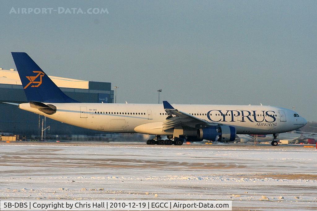 5B-DBS, 2002 Airbus A330-243 C/N 505, Cyprus Airways A330 landing on RW05L