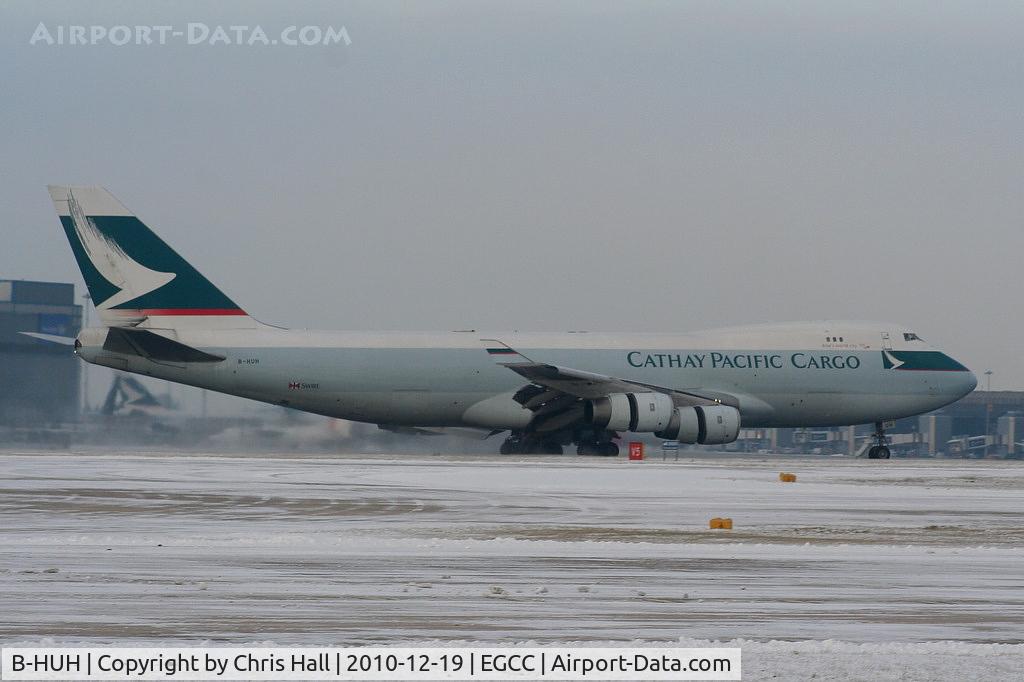 B-HUH, 1994 Boeing 747-467F/SCD C/N 27175, Cathay Pacific B747 landing on RW05L