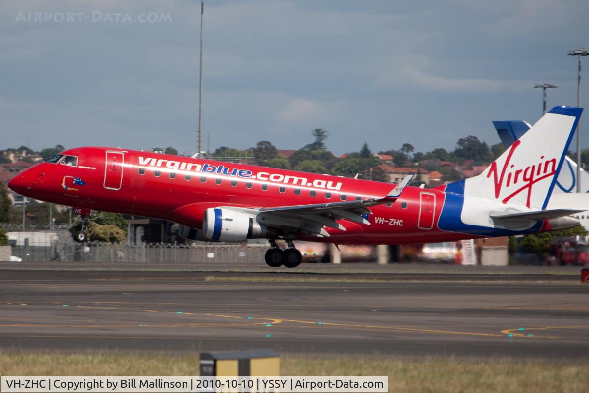 VH-ZHC, 2007 Embraer 170LR (ERJ-170-100LR) C/N 17000191, wee baby