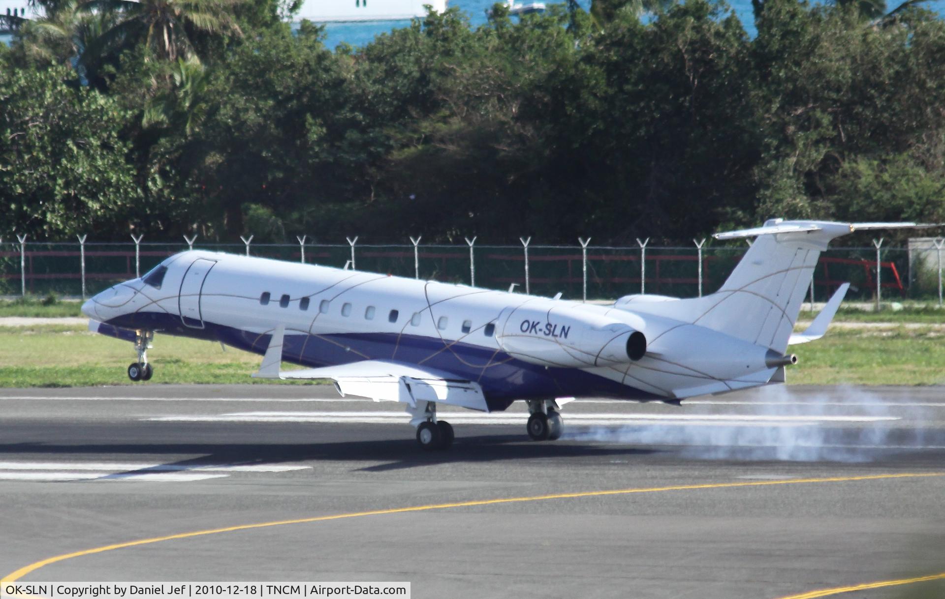 OK-SLN, 2004 Embraer EMB-135BJ Legacy 600 C/N 14500796, OK-SLN landing at TNCM
