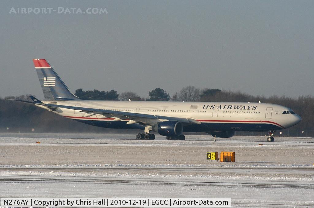 N276AY, 2000 Airbus A330-323 C/N 375, US Airways A330 departing from RW05L