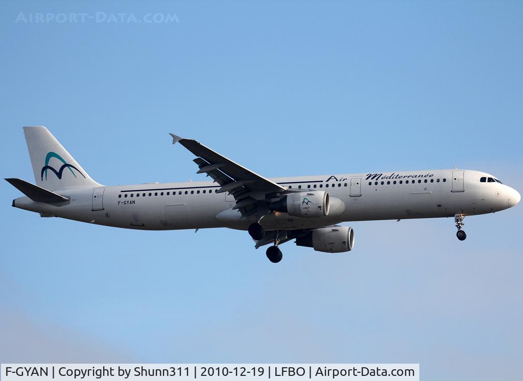 F-GYAN, 1995 Airbus A321-111 C/N 535, Landing rwy 14R