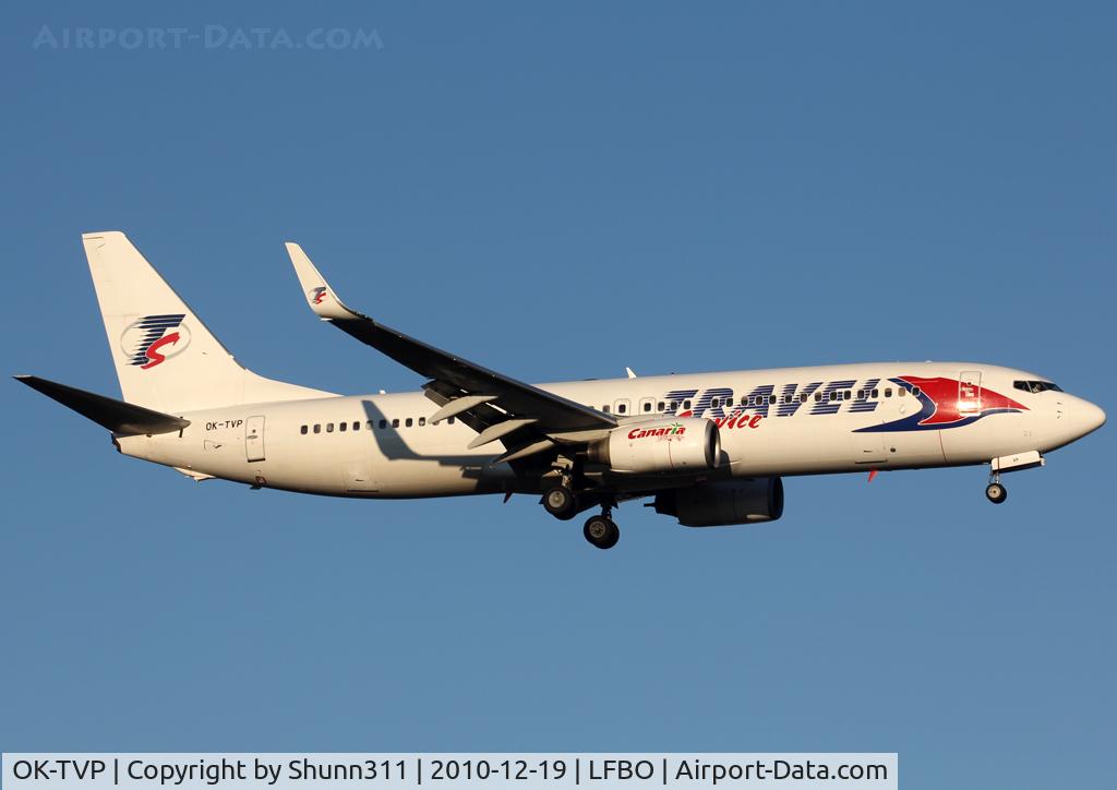 OK-TVP, 2002 Boeing 737-8K5 C/N 32907, Landing rwy 14R