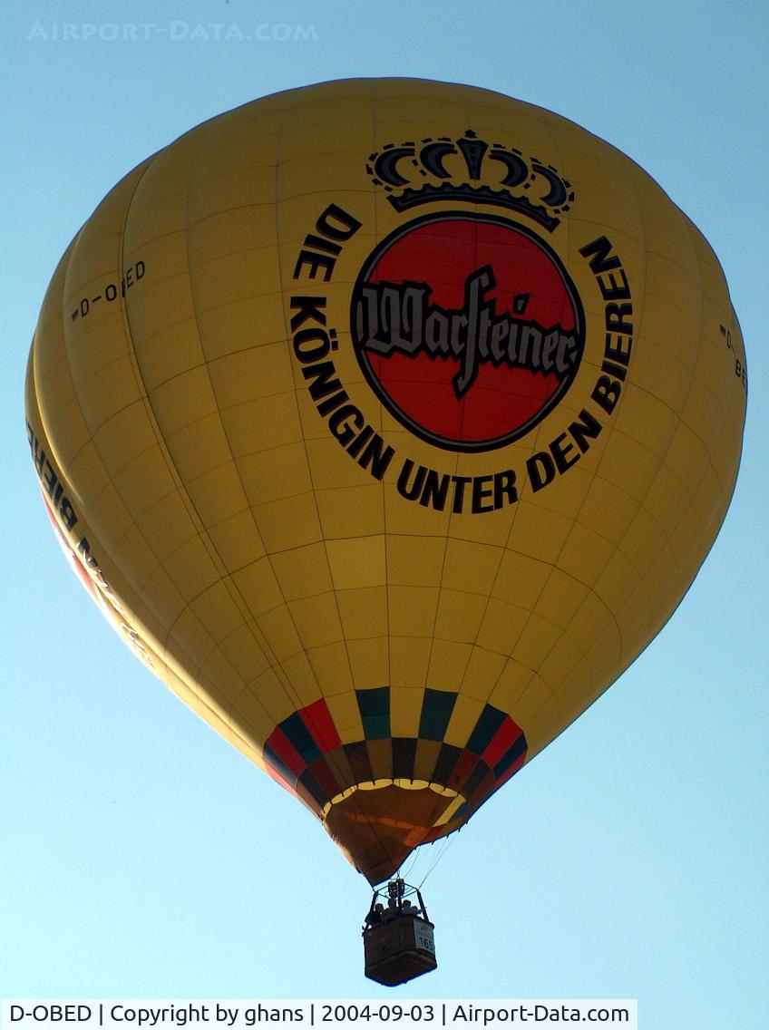 D-OBED, 2001 Lindstrand Balloons LBL 150A C/N 784, WIM 2004