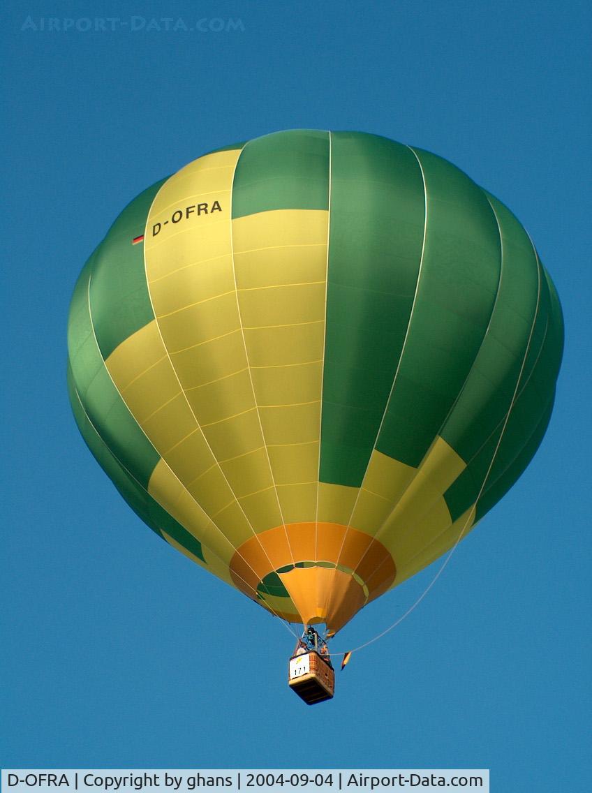 D-OFRA, 1992 Schroeder Fire Balloons G30/16 C/N 294, WIM 2004