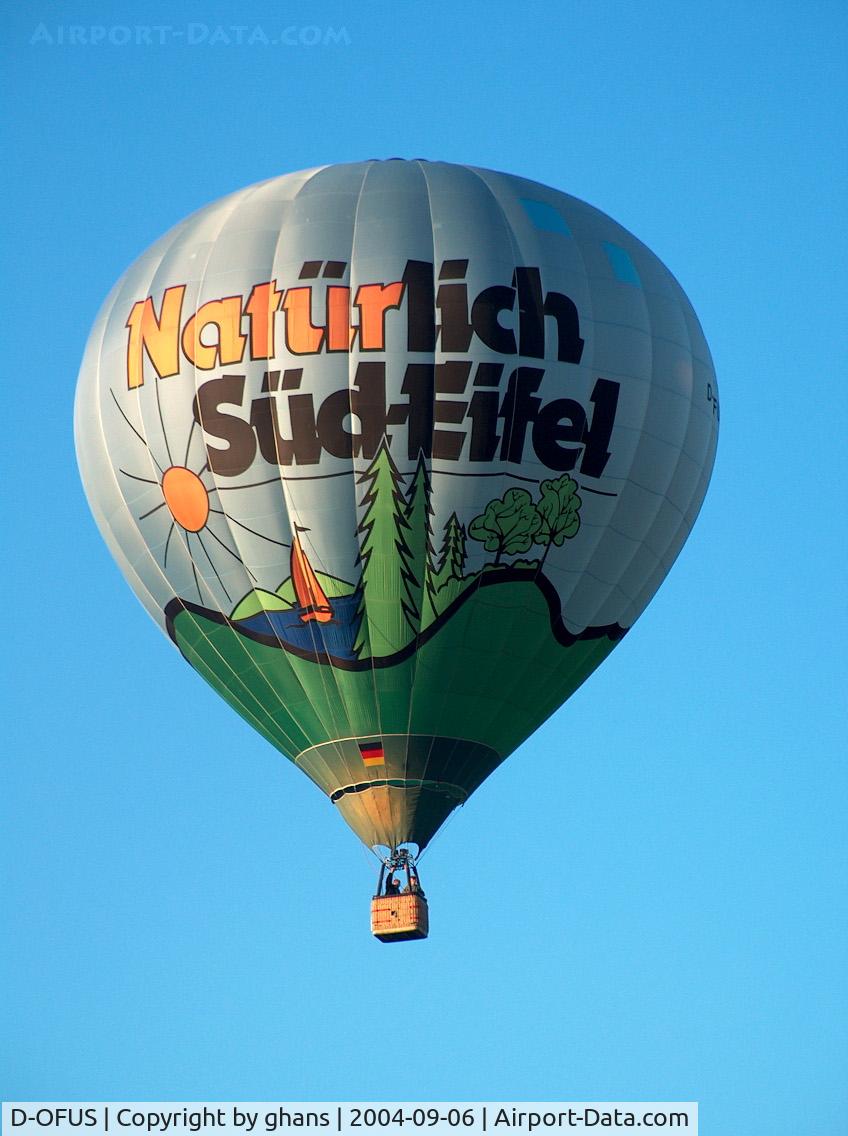 D-OFUS, 1995 Schroeder Fire Balloons Gmbh G30/24 C/N 483, WIM 2004