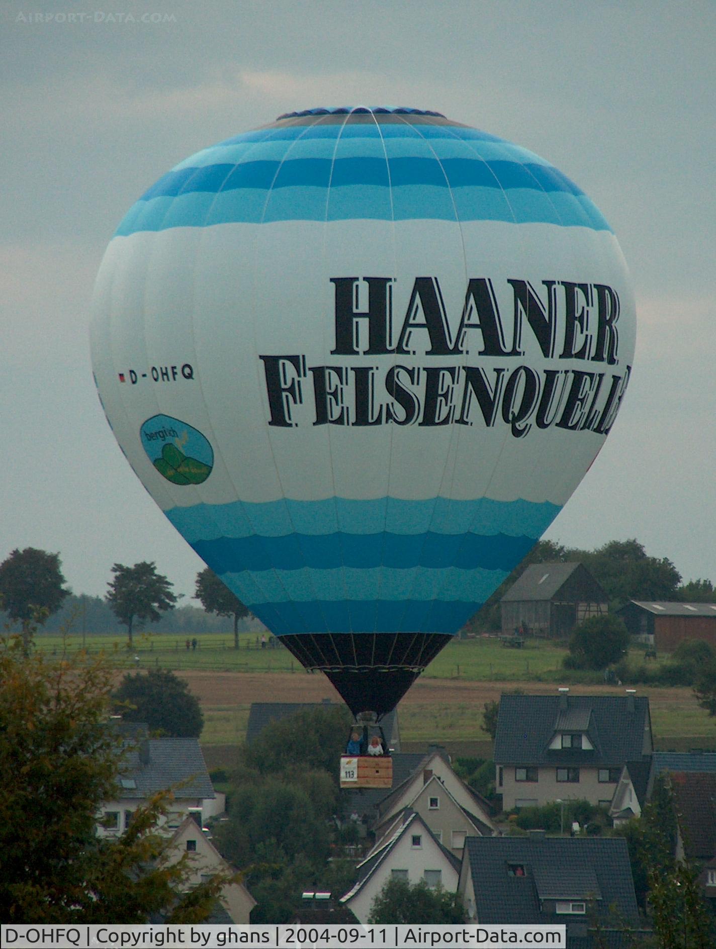 D-OHFQ, Schroeder Fire Balloons G34/24 C/N 1111, WIM 2004