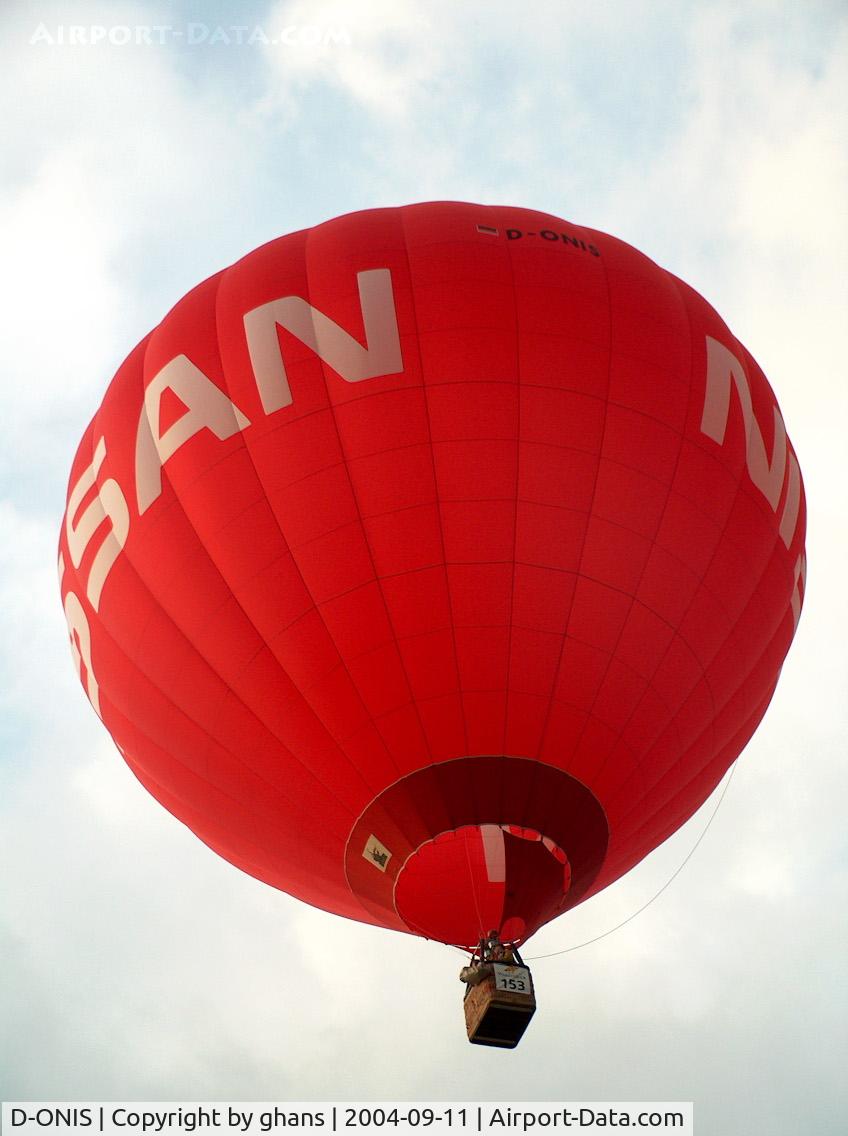 D-ONIS, 2003 Schroeder Fire Balloons Gmbh G C/N 1092, WIM 2004