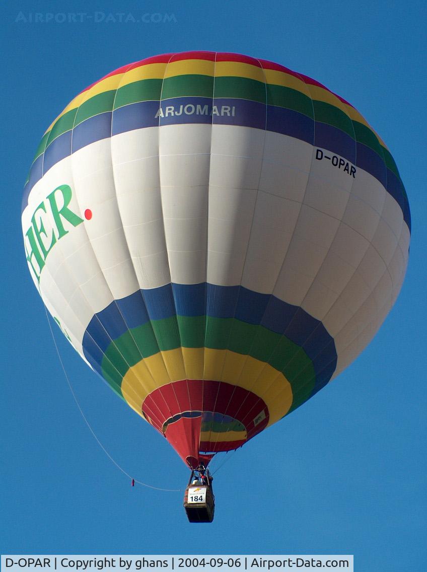 D-OPAR, 2001 Schroeder Fire Balloons G30/24 C/N 160, WIM 2004