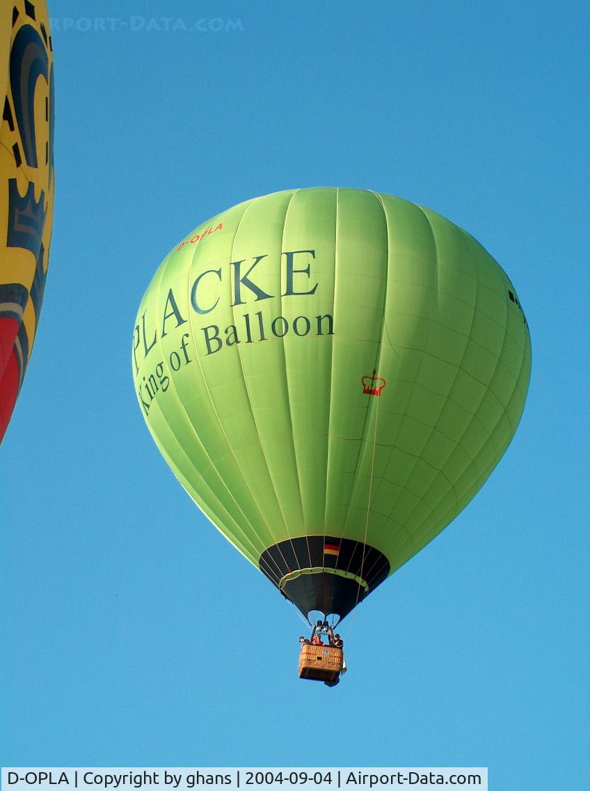 D-OPLA, 1996 Schroeder Fire Balloons G30/24 C/N 278, WIM 2004