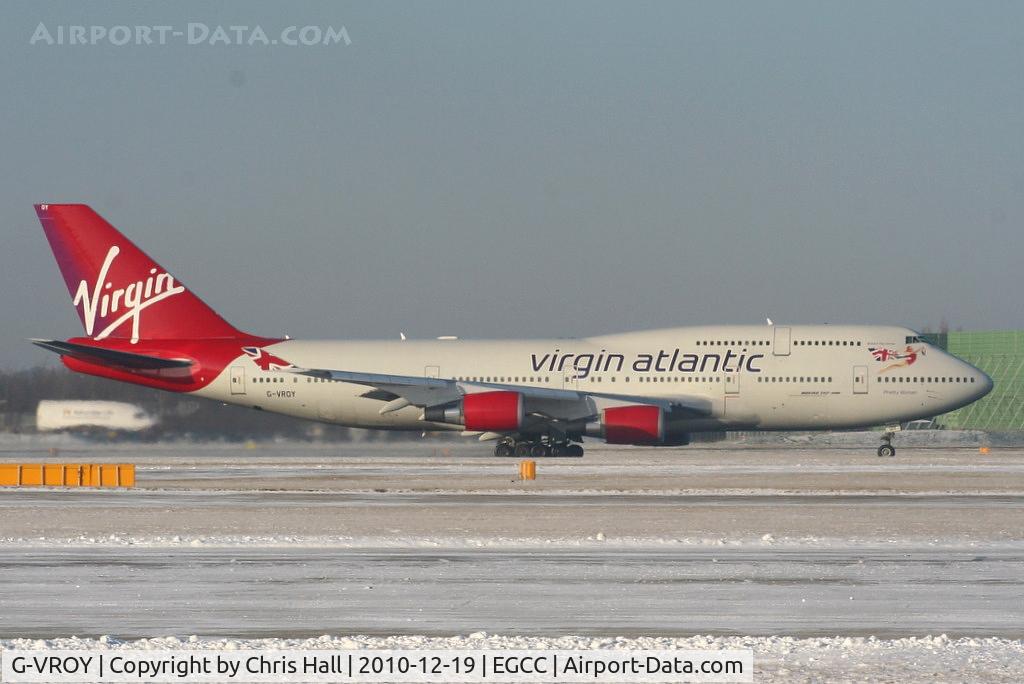 G-VROY, 2001 Boeing 747-443 C/N 32340, Virgin Atlantic B747 departing from RW05L