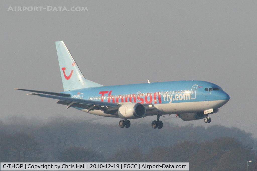 G-THOP, 1998 Boeing 737-3U3 C/N 28740, Thomson B737 on finals for RW05L