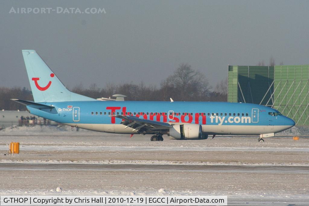 G-THOP, 1998 Boeing 737-3U3 C/N 28740, Thomson B737 landing on RW05L