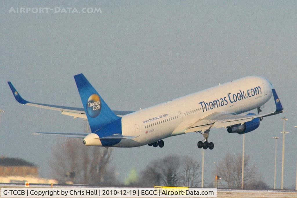 G-TCCB, 1997 Boeing 767-31K C/N 28865, Thomas Cook B767 climbing away from RW05L