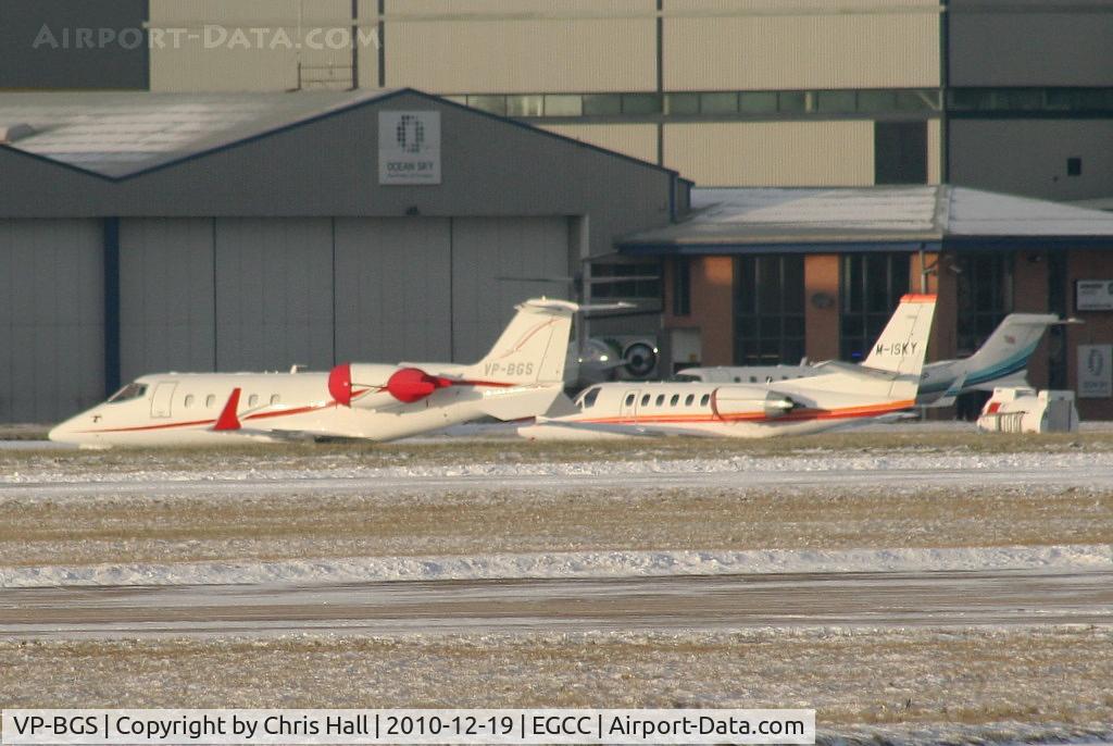 VP-BGS, 2005 Learjet 60 C/N 60-289, on the Ocean Sky ramp alongside Cessna 550 Citation M-ISKY