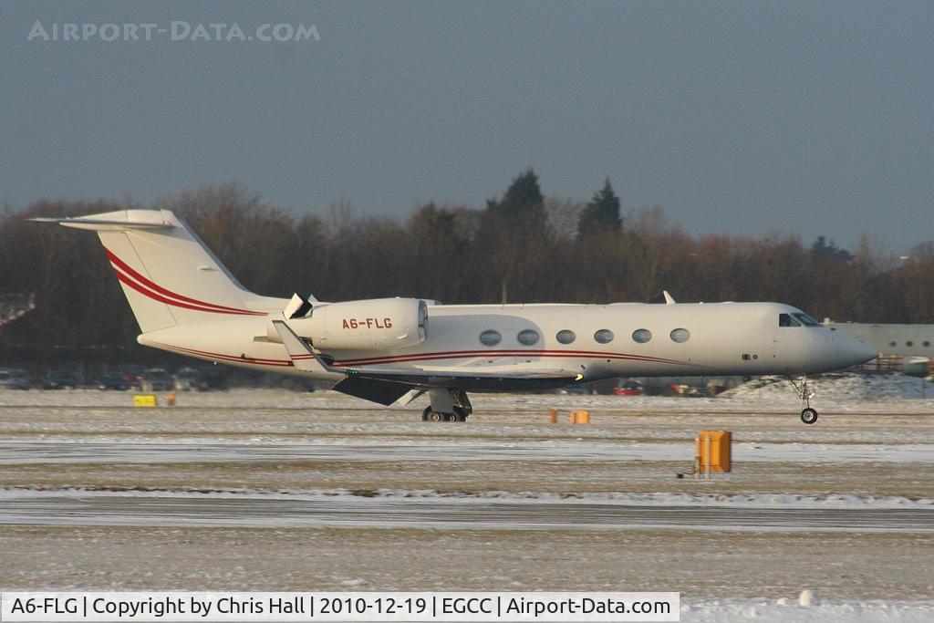 A6-FLG, 2007 Gulfstream Aerospace GIV-X (G450) C/N 4106, Gulfstream GIV-X landing on RW05L