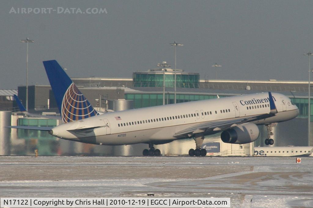 N17122, 1997 Boeing 757-224 C/N 27564, Continental B757 departing from RW05L