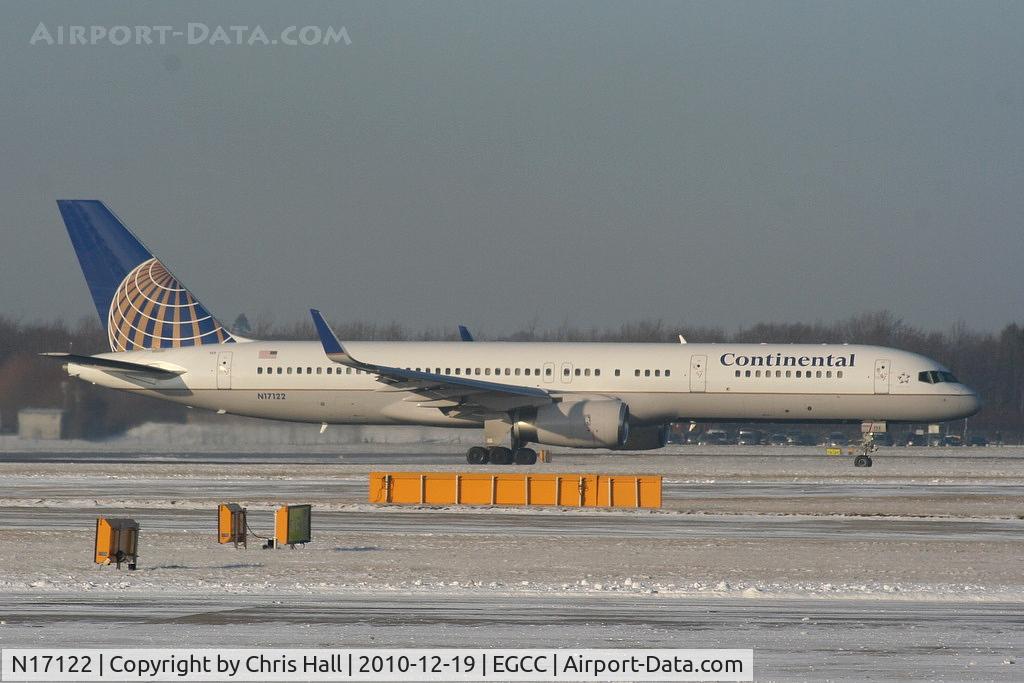 N17122, 1997 Boeing 757-224 C/N 27564, Continental B757 departing from RW05L