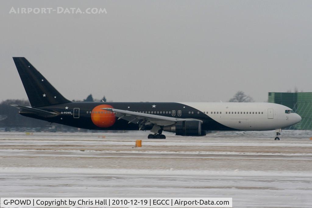 G-POWD, 2003 Boeing 767-36N/ER C/N 30847, Titan Airways B767 landing on RW05L