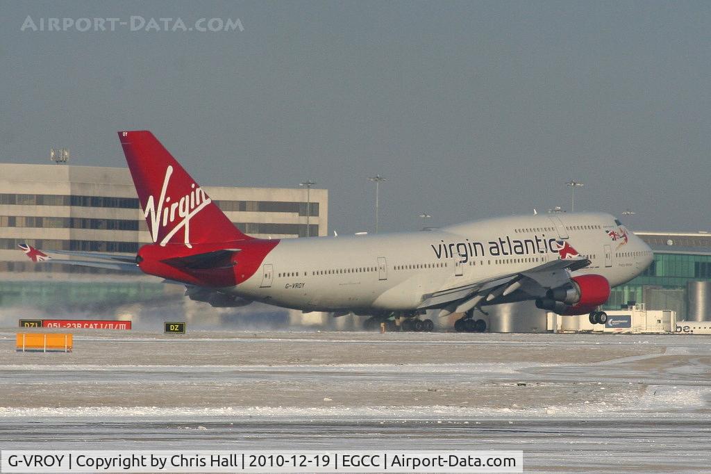 G-VROY, 2001 Boeing 747-443 C/N 32340, Virgin Atlantic B747 departing from RW05L