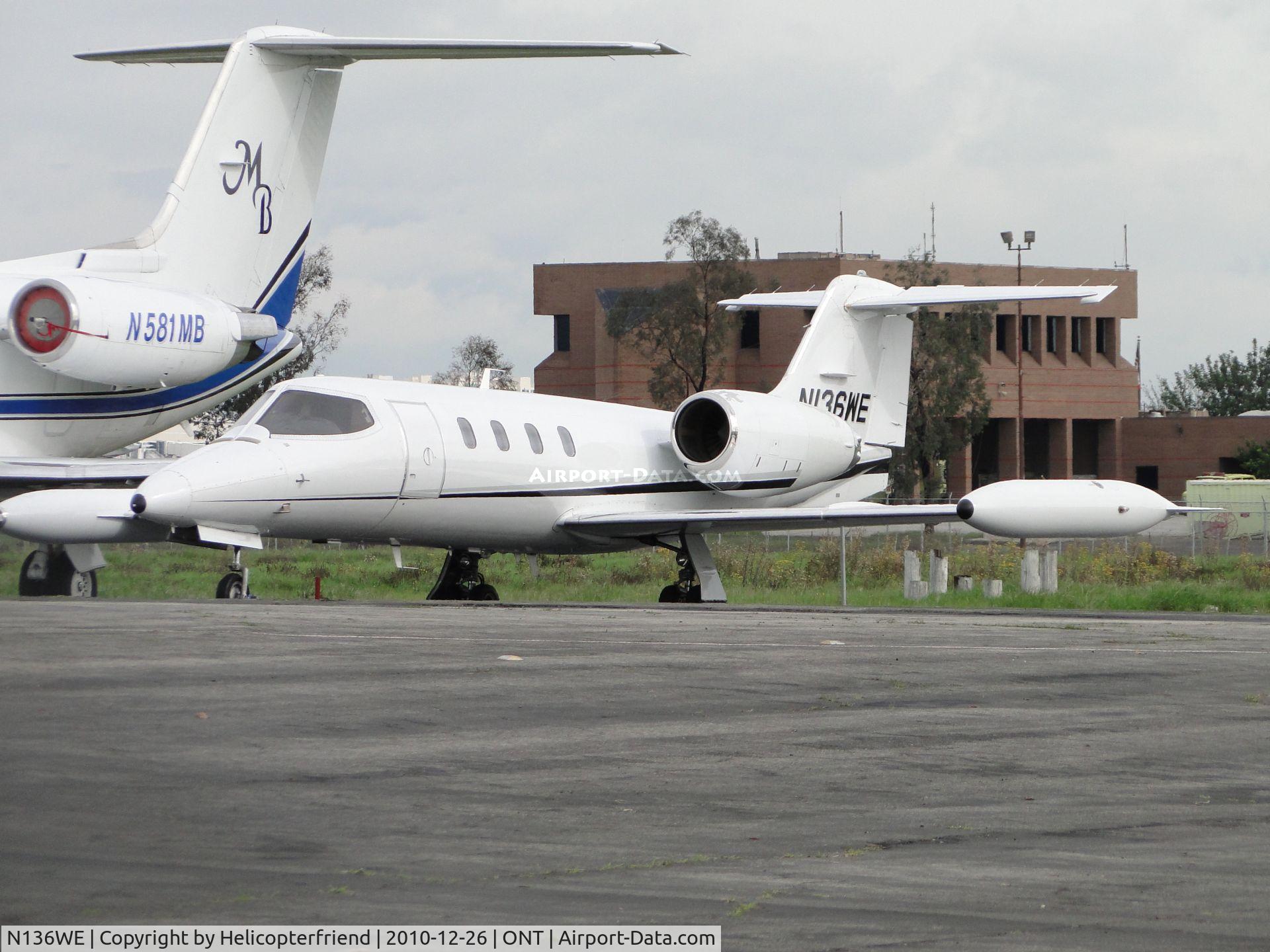 N136WE, 1978 Gates Learjet 35A C/N 201, Parked on the southside near a 1972 Grumman G-1159 C/N 109
