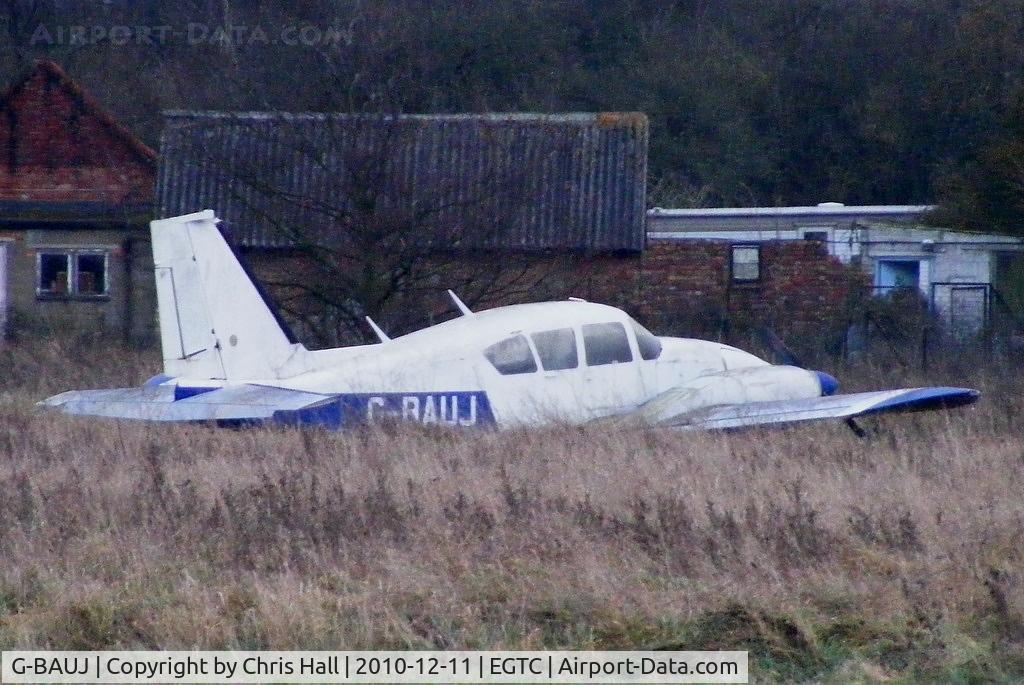 G-BAUJ, 1973 Piper PA-23-250 Aztec C/N 27-7304986, put out to grass, De-registered 31/10/2002, Cancelled by CAA