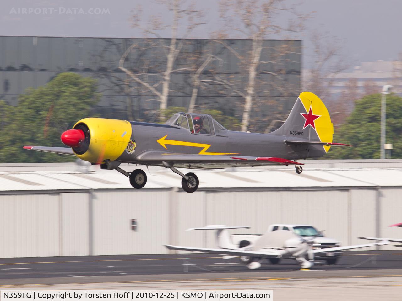 N359FG, 1984 Yakovlev Yak-50 C/N 842305, N359FG departing from RWY 21