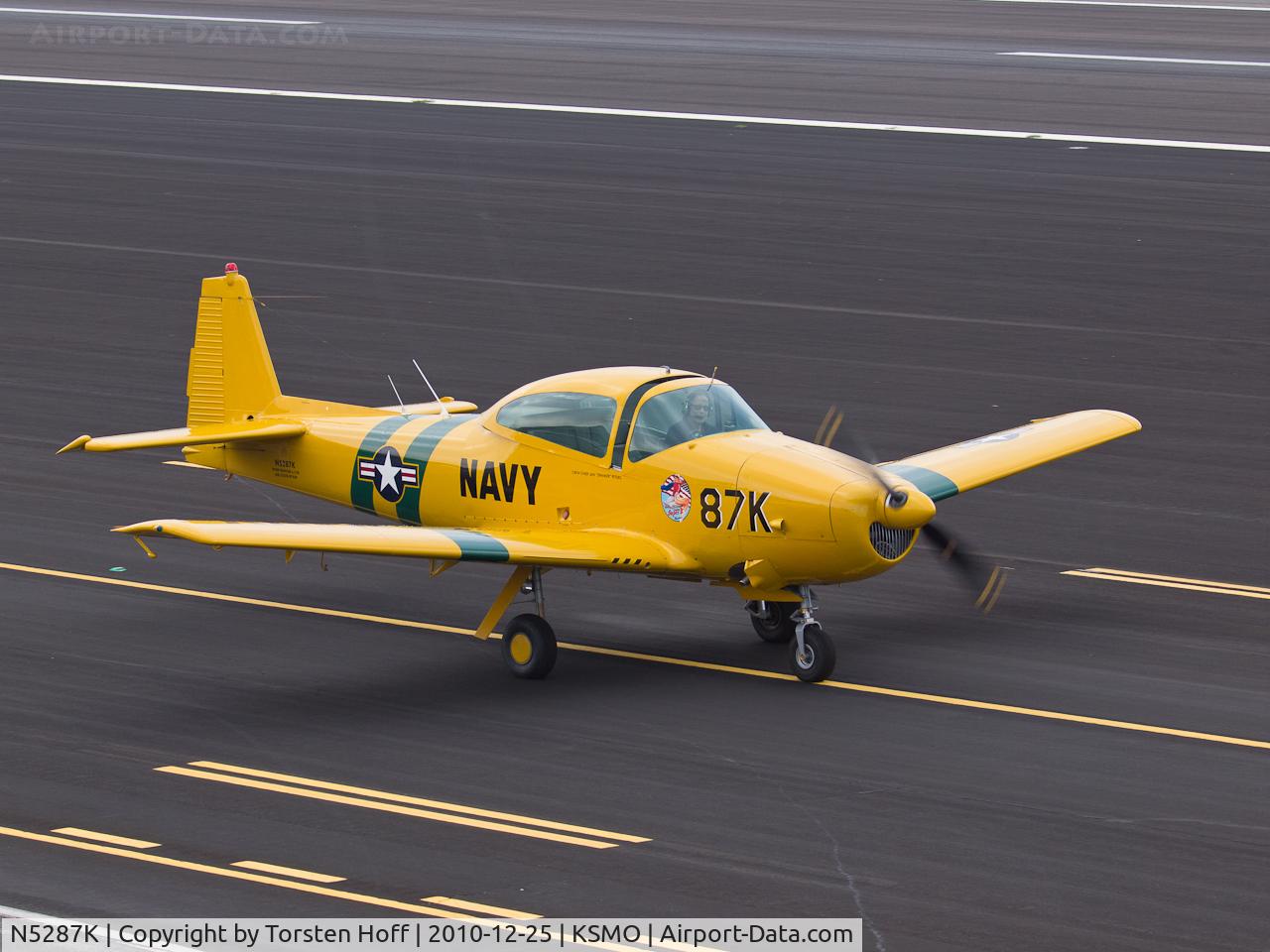 N5287K, 1950 Ryan Navion B C/N NAV-4-2187B, N5287K taxiing