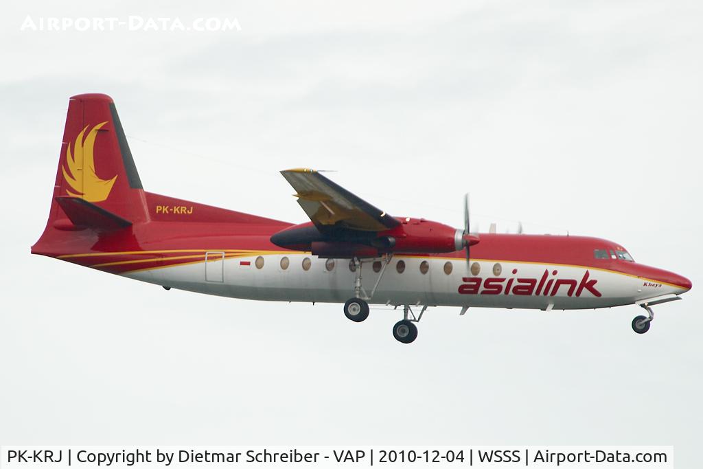 PK-KRJ, 1983 Fokker F-27-500 Friendship C/N 10660, Asia Link Fokker 27