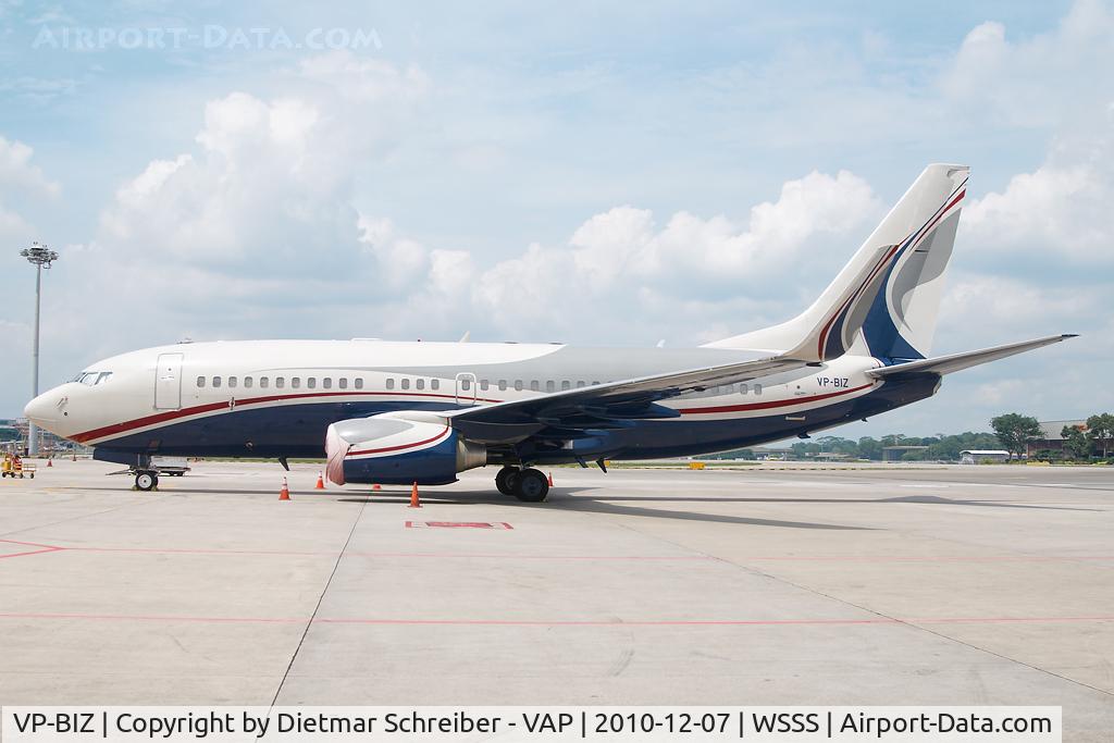 VP-BIZ, 2005 Boeing 737-7AU BBJ C/N 34477, Boeing 737-700