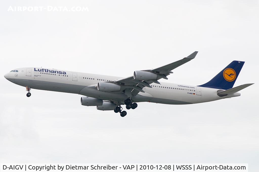 D-AIGV, 2000 Airbus A340-313X C/N 325, Lufthansa Airbus 340-300