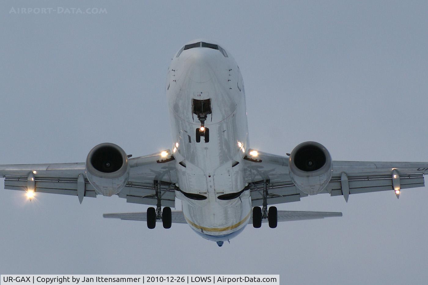 UR-GAX, 1992 Boeing 737-4Y0 C/N 26066, UR-GAX @ LOWS