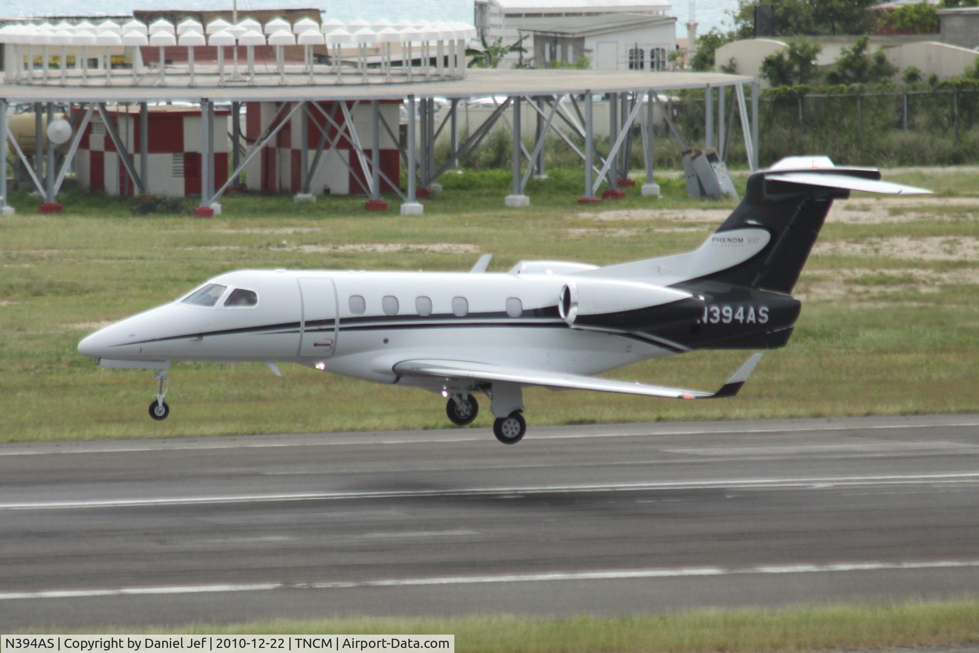 N394AS, 2010 Embraer EMB-505 Phenom 300 C/N 50500035, N394AS Landing at TNCM