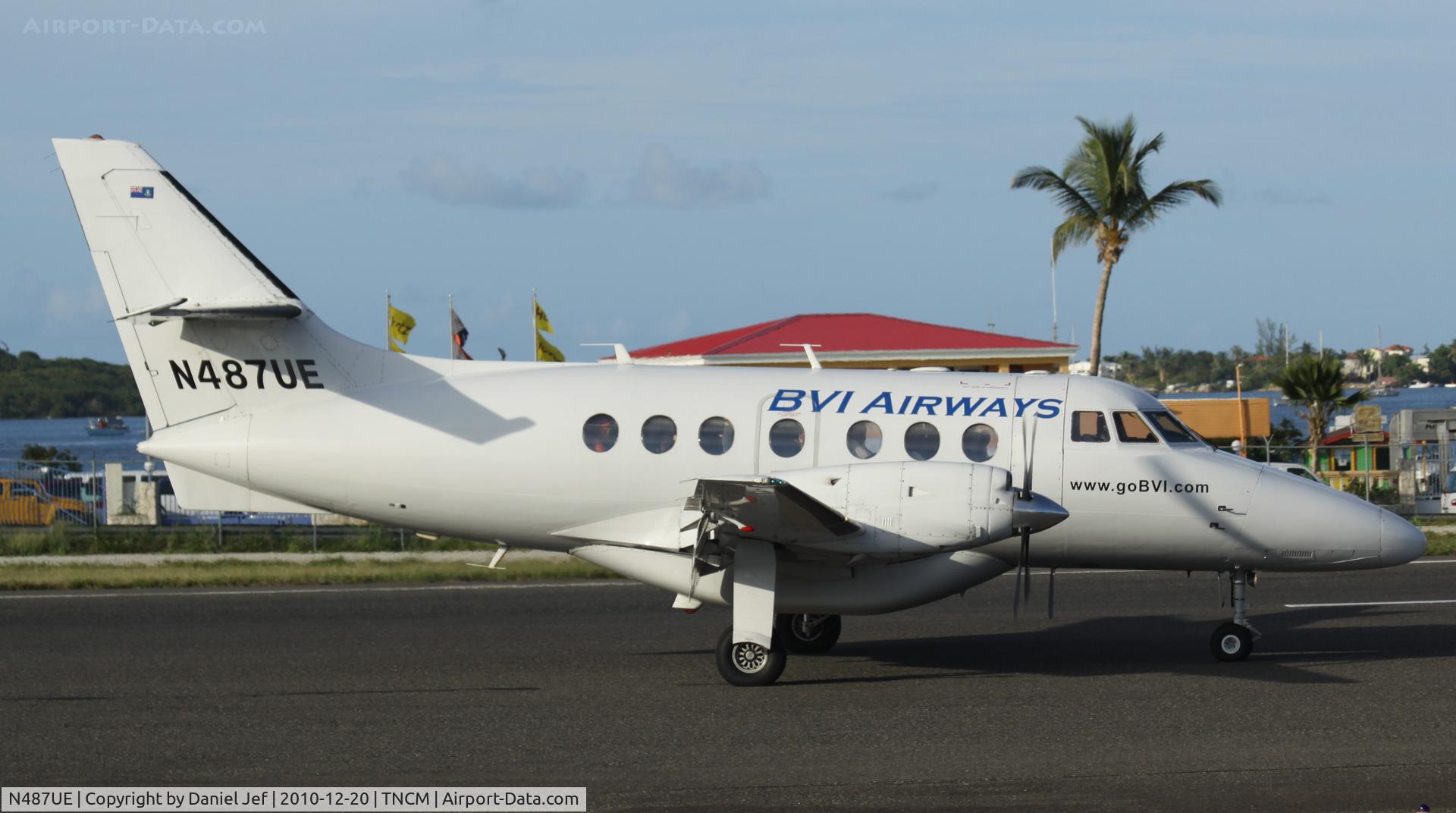 N487UE, 1990 British Aerospace BAe-3201 Jetstream C/N 906, Dreak N487UE landing at TNCM