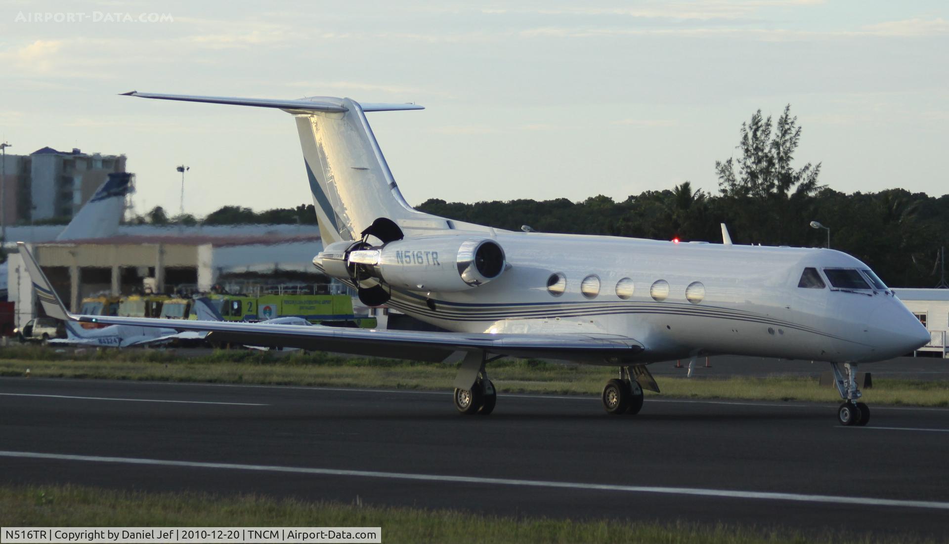 N516TR, 1980 Gulfstream Aerospace G-1159A Gulfstream III C/N 252, N516TR just landed at TNCM