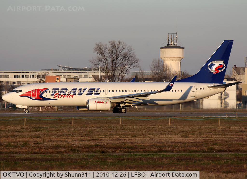 OK-TVO, 2002 Boeing 737-8CX C/N 32360, Ready for take off rwy 32R