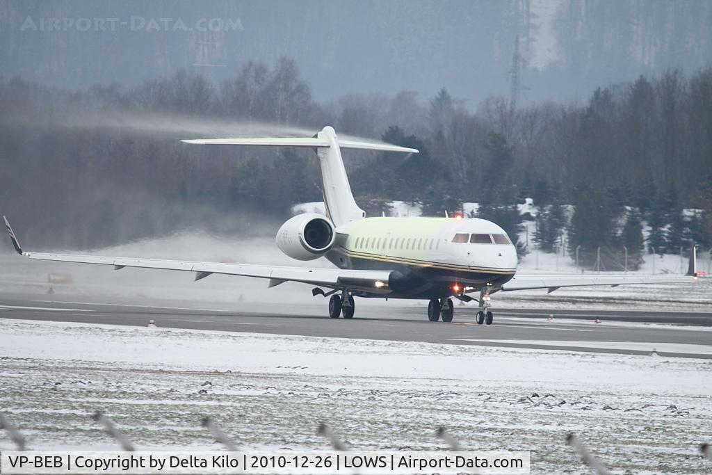 VP-BEB, 2009 Bombardier BD-700-1A10 Global Express XRS C/N 9369, Jet Aviation Business Jets AG