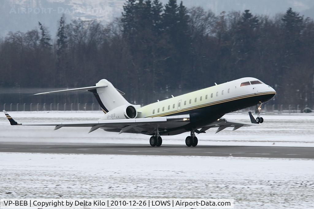 VP-BEB, 2009 Bombardier BD-700-1A10 Global Express XRS C/N 9369, Jet Aviation Business Jets AG