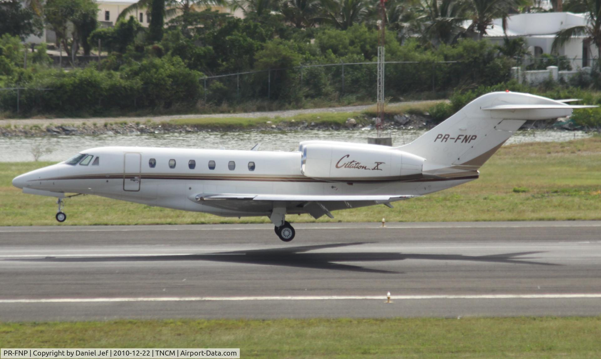 PR-FNP, 1997 Cessna 750 Citation X Citation X C/N 750-0028, PR-FNP landing at TNCM