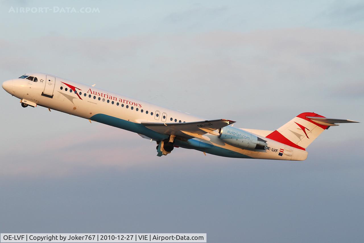 OE-LVF, 1993 Fokker 100 (F-28-0100) C/N 11483, Austrian arrows