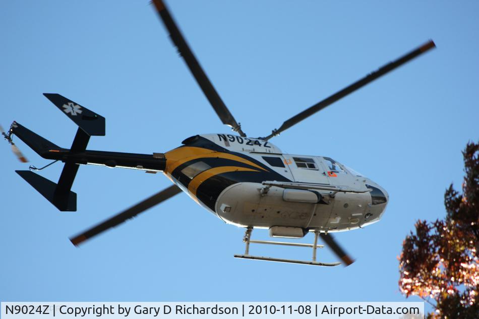 N9024Z, Eurocopter-Kawasaki BK-117A-4 C/N 7134, In holding pattern Carbondale Illinois