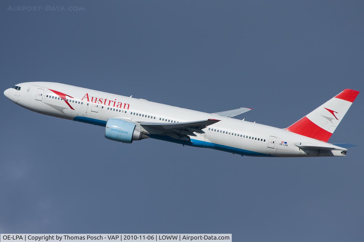 OE-LPA, 1997 Boeing 777-2Z9/ER C/N 28698, Austrian Airlines