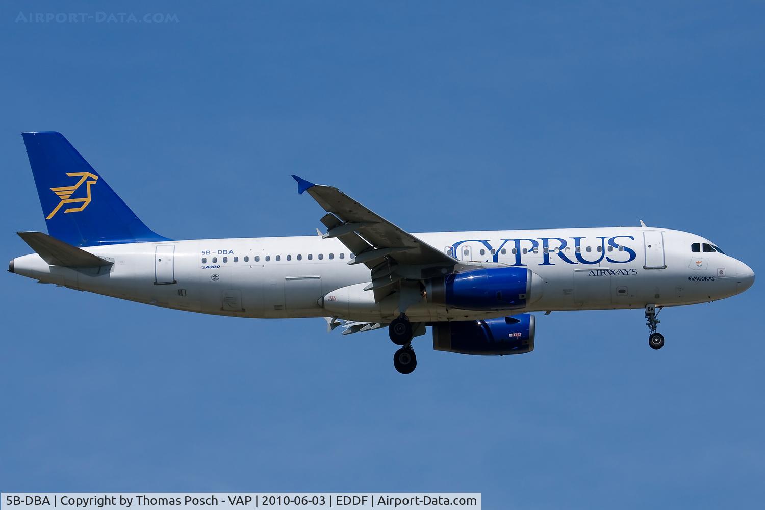 5B-DBA, 1991 Airbus A320-231 C/N 180, Cyprus Airways