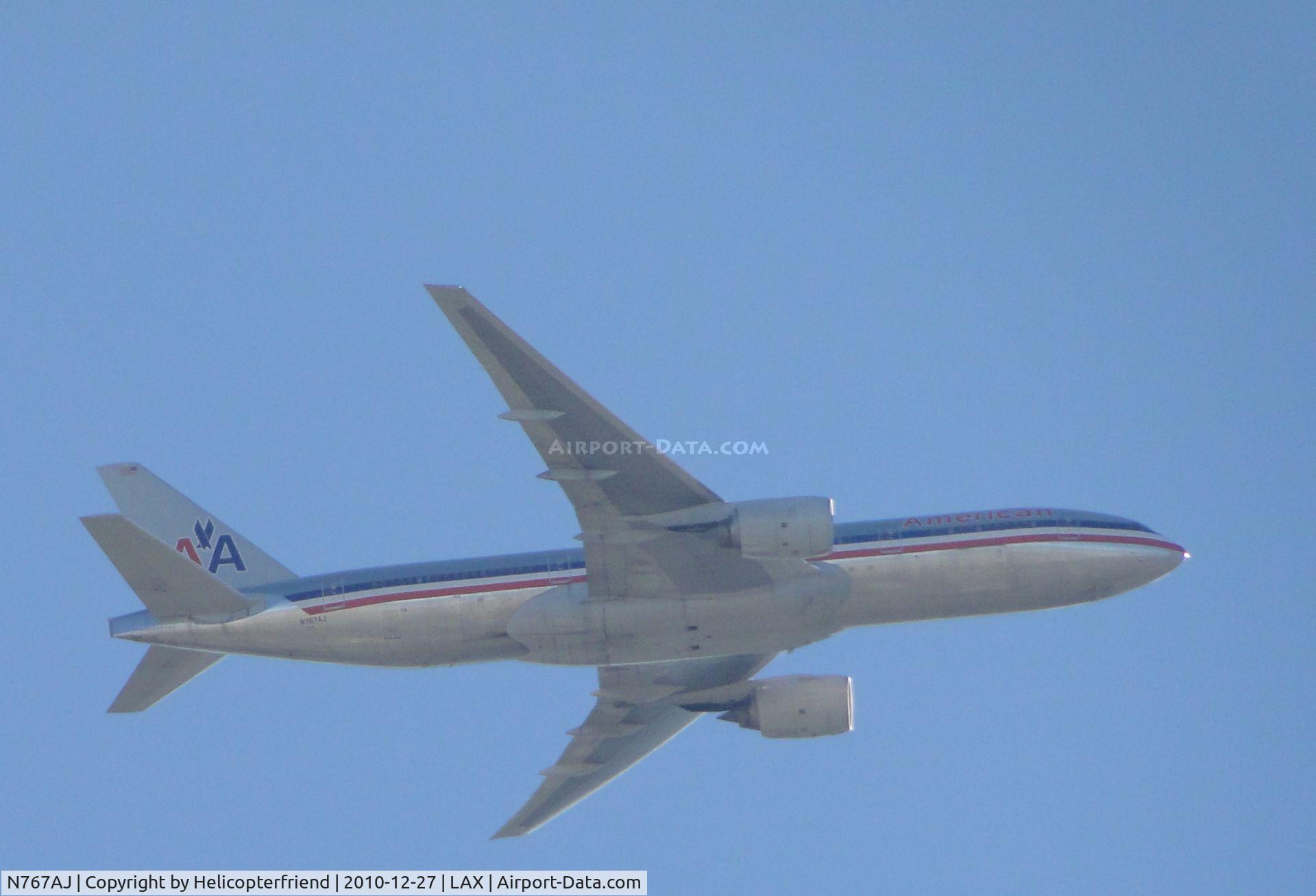 N767AJ, 2006 Boeing 777-223 C/N 33539, On final to runway 15